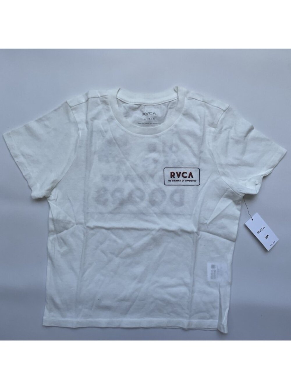 $32 RVCA Women’s 411 Tee Short Sleeves White Size M - Picture 2 of 2